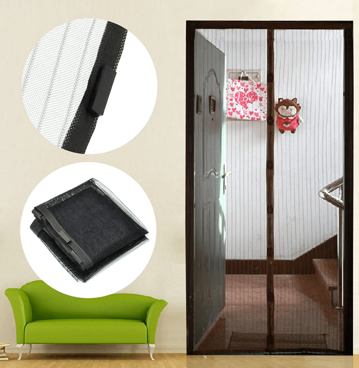 Magic Mesh Magnetic Hands Free Screen Door - DMC Wholesale