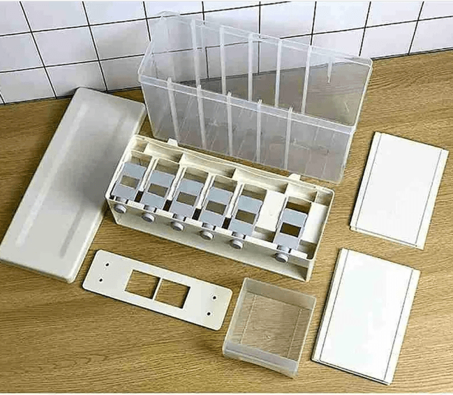 6in1 Wall Mounted Dry Food And Cereal Dispenser - DMC Wholesale