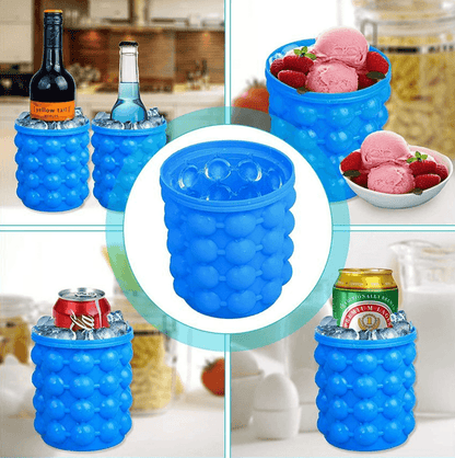 2in1 Magic Silicone Ice Cube Bucket Genie - DMC Wholesale