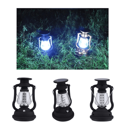 Rechargeable Solar Lamp With a Handle - Alt View