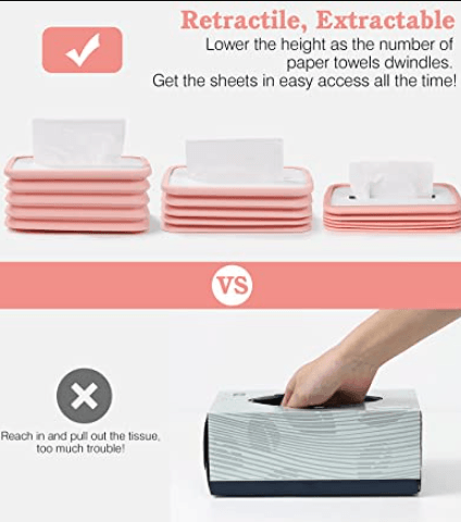 Foldable Silicone Tissue Box - DMC Wholesale