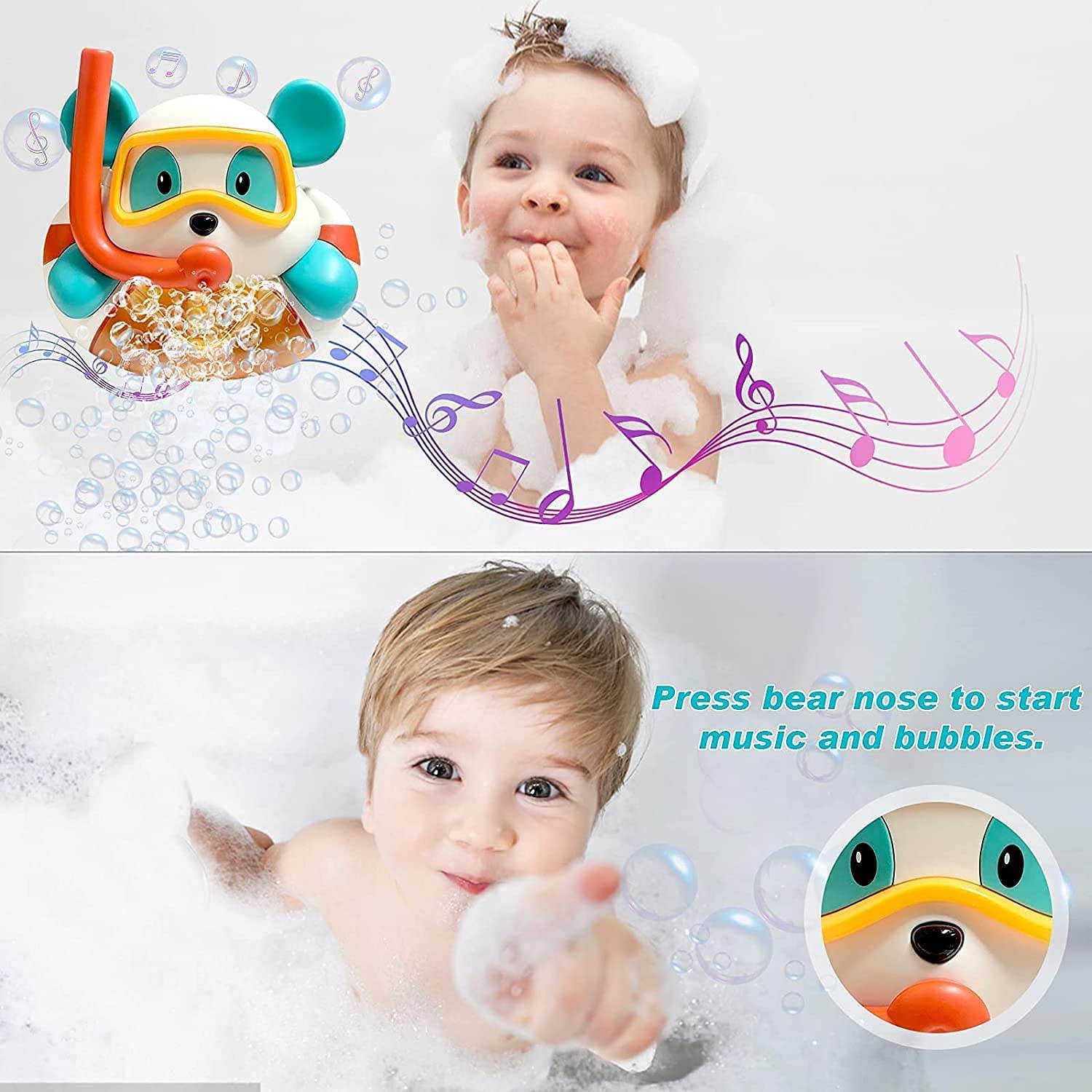 Automatic Bubble Blower Baby Bath Toy - DMC Wholesale