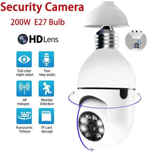 Screw In WIFI Smart Camera - DMC Wholesale