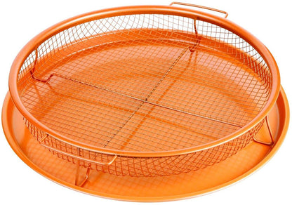 Round Copper Chef Crisper Over Fryer - DMC Wholesale