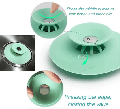 Dual Purpose Drain Stop and Hair Catcher - DMC Wholesale