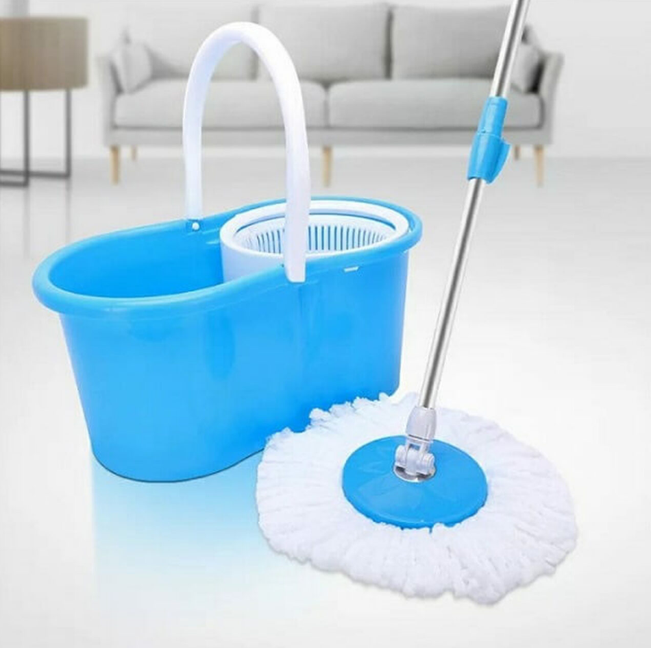 Rotating 360 Magic Spin Mop And Plastic Bucket Set