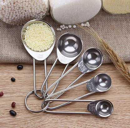 Stainless Steel Measuring Spoon Set (5 pcs) - DMC Wholesale