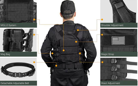 Tactical Vest For Men - Alt View