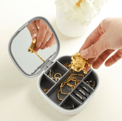Jewellery Storage Box With Mirror (Each) - DMC Wholesale