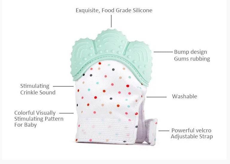 Gummy Glove Teething Mitten Bear Claw Design - DMC Wholesale