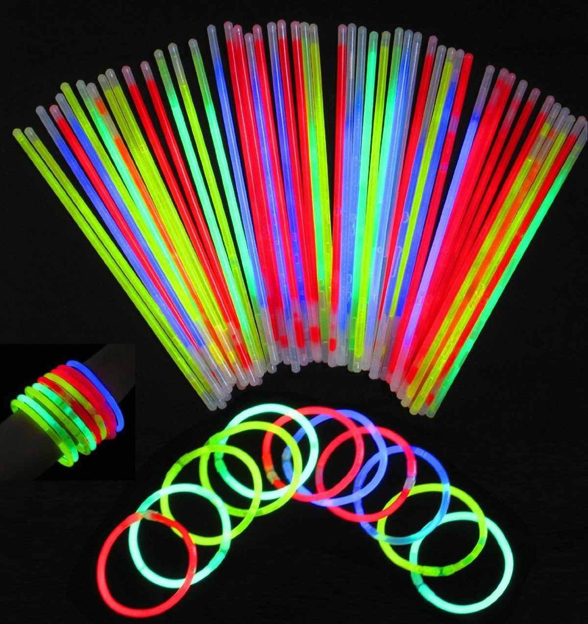 Fluorescent Glow Sticks (50 pcs) - DMC Wholesale