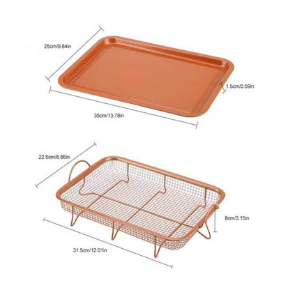 Rectangular Copper Chef Crisper - DMC Wholesale
