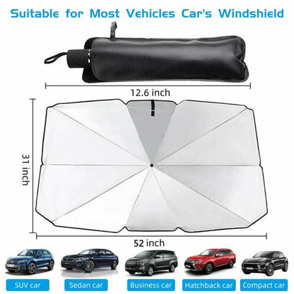 Car Windshield Sun Shade Umbrella - DMC Wholesale