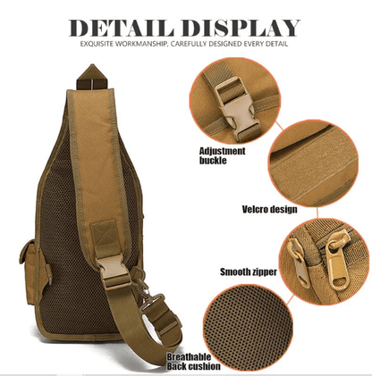 Tactical Sling Bag with Pistol Holster - DMC Wholesale