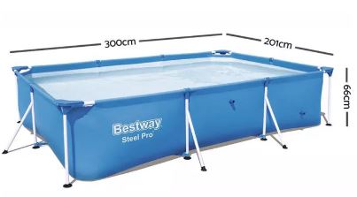 High Quality Portable Swimming Pool (3m x 2m x 66cm) - Alt View