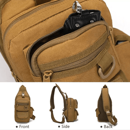Tactical Sling Bag with Pistol Holster - DMC Wholesale