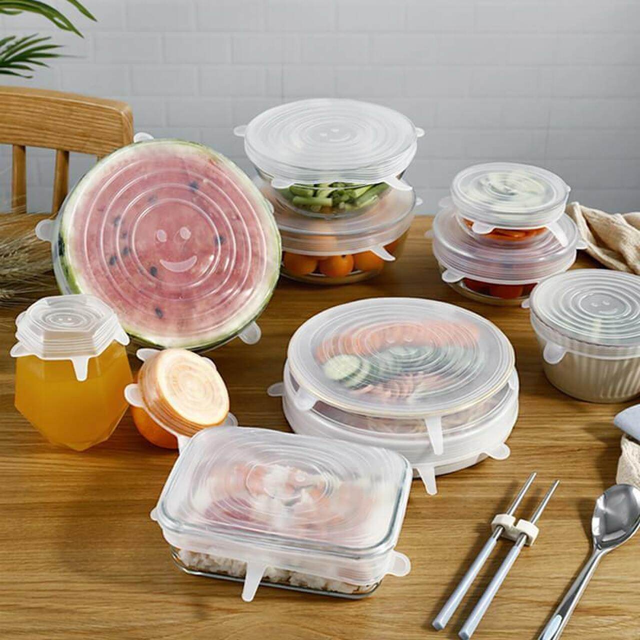 Reusable Stretch Silicone Lids (6 pcs) - DMC Wholesale