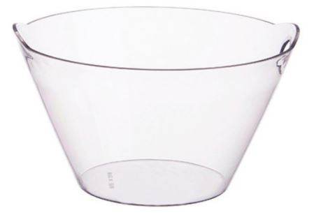 Round Double Ears Plastic Ice Bucket - Alt View