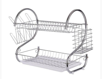 Stainless Steel Dish Drainer (2 Tier) - DMC Wholesale