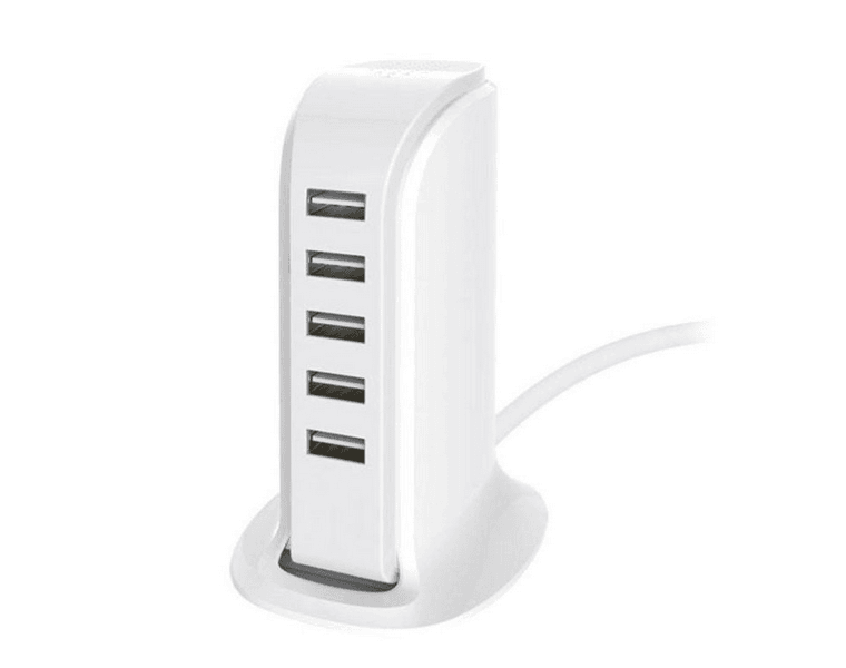 USB Adapter Charger Station Hub (5 Port) - DMC Wholesale