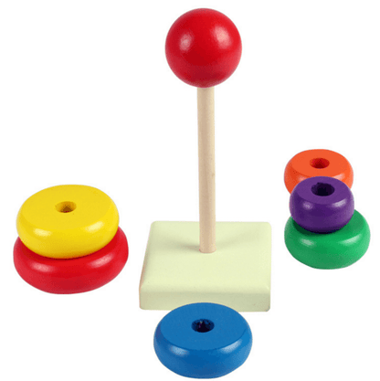 Colourful Wooden Stacking Tower (Small) - DMC Wholesale